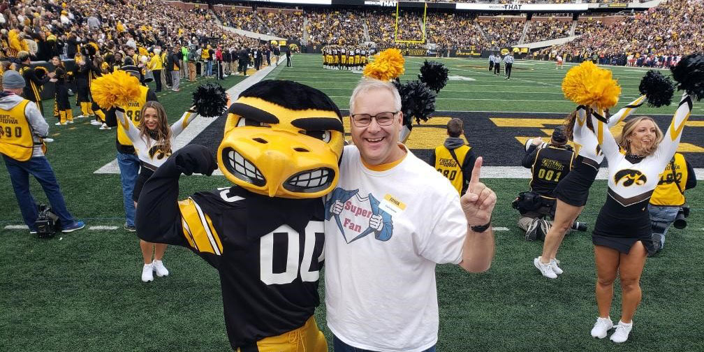 Clark Humble at Kinnick Stadium