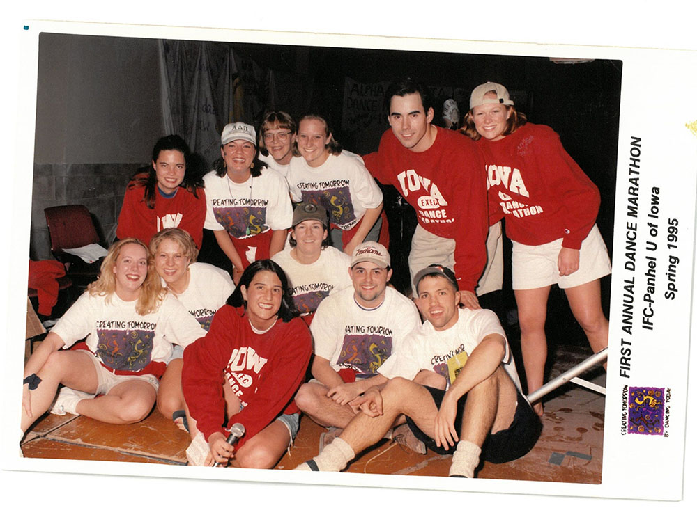 Sheila Baldwin and the Dance Marathon team