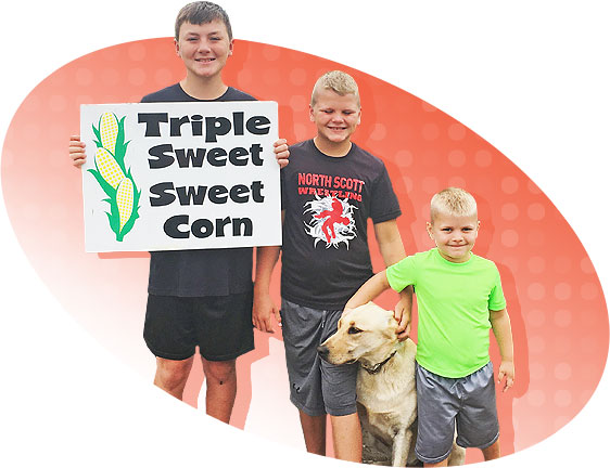 Picture of Drake, Camden, and Abe Huffman