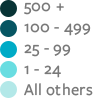 legend for interactive map