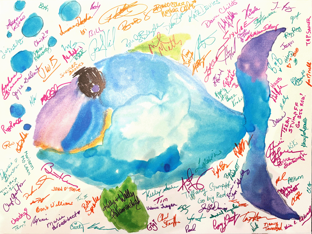 Childrens Hospital art with signatures