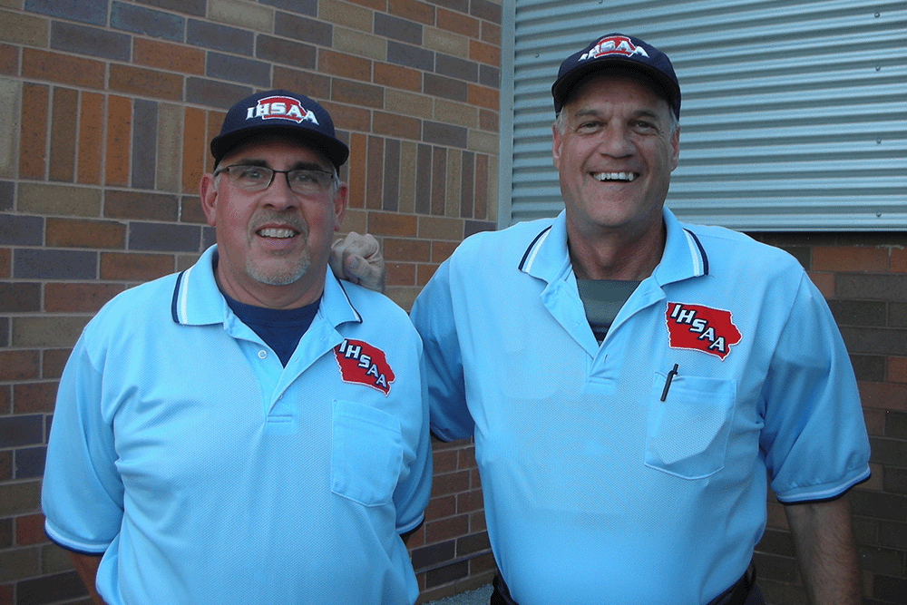 Dan Pomeroy and Jim Molitor as umpires 