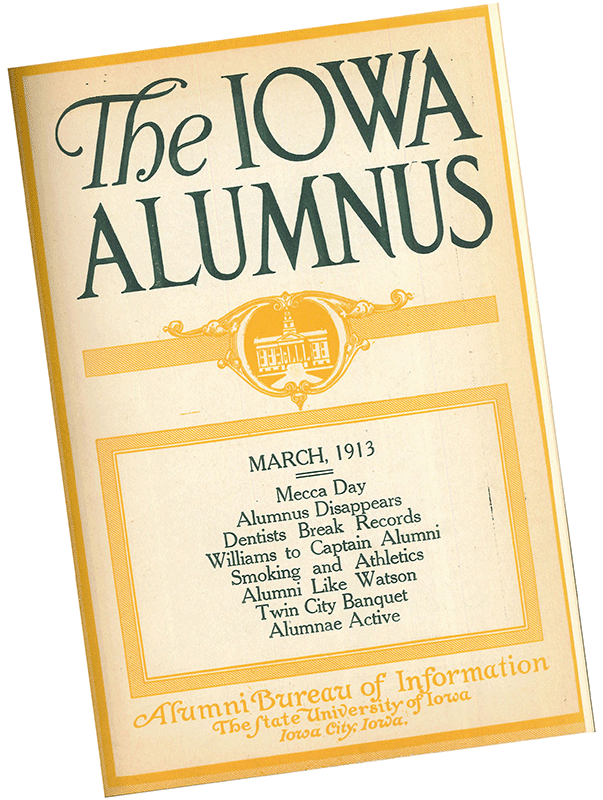 IMAGE OF OLD IOWA ALUMNUS MAGAZINE
