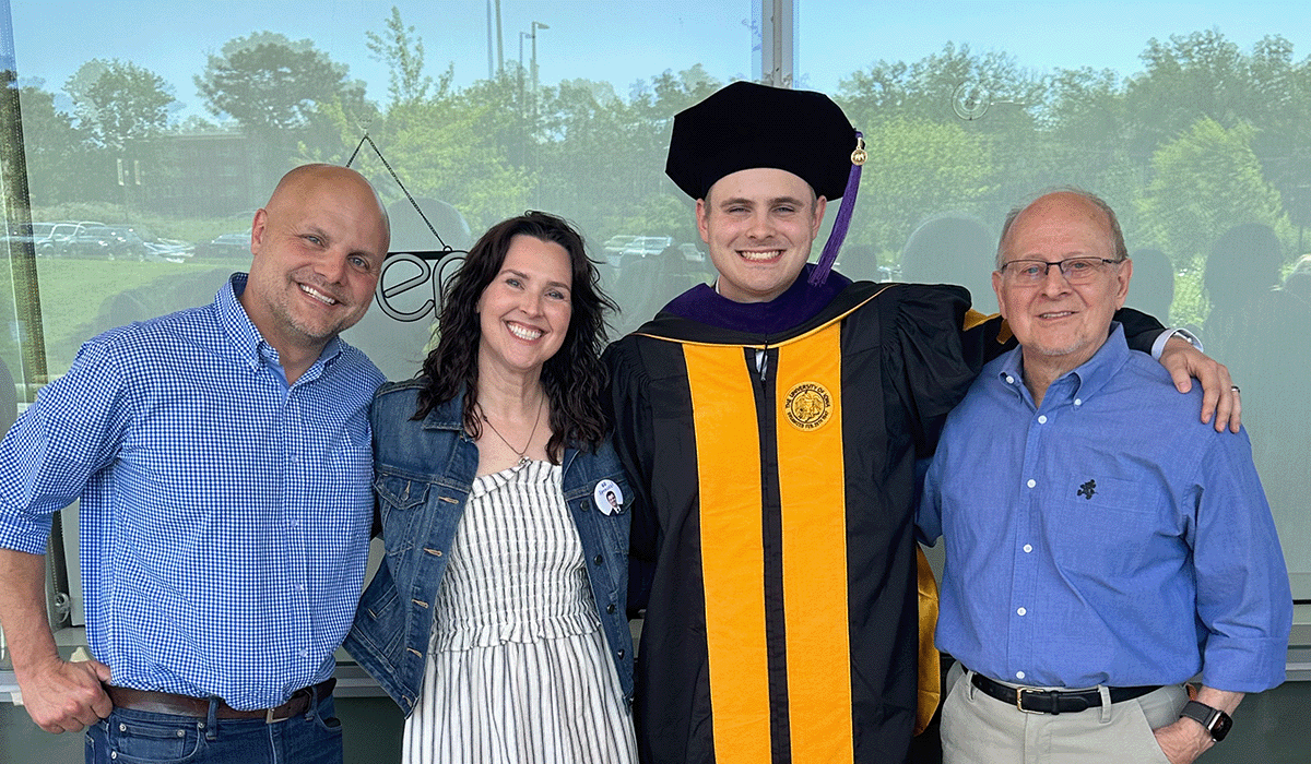 family at Spencers graduation